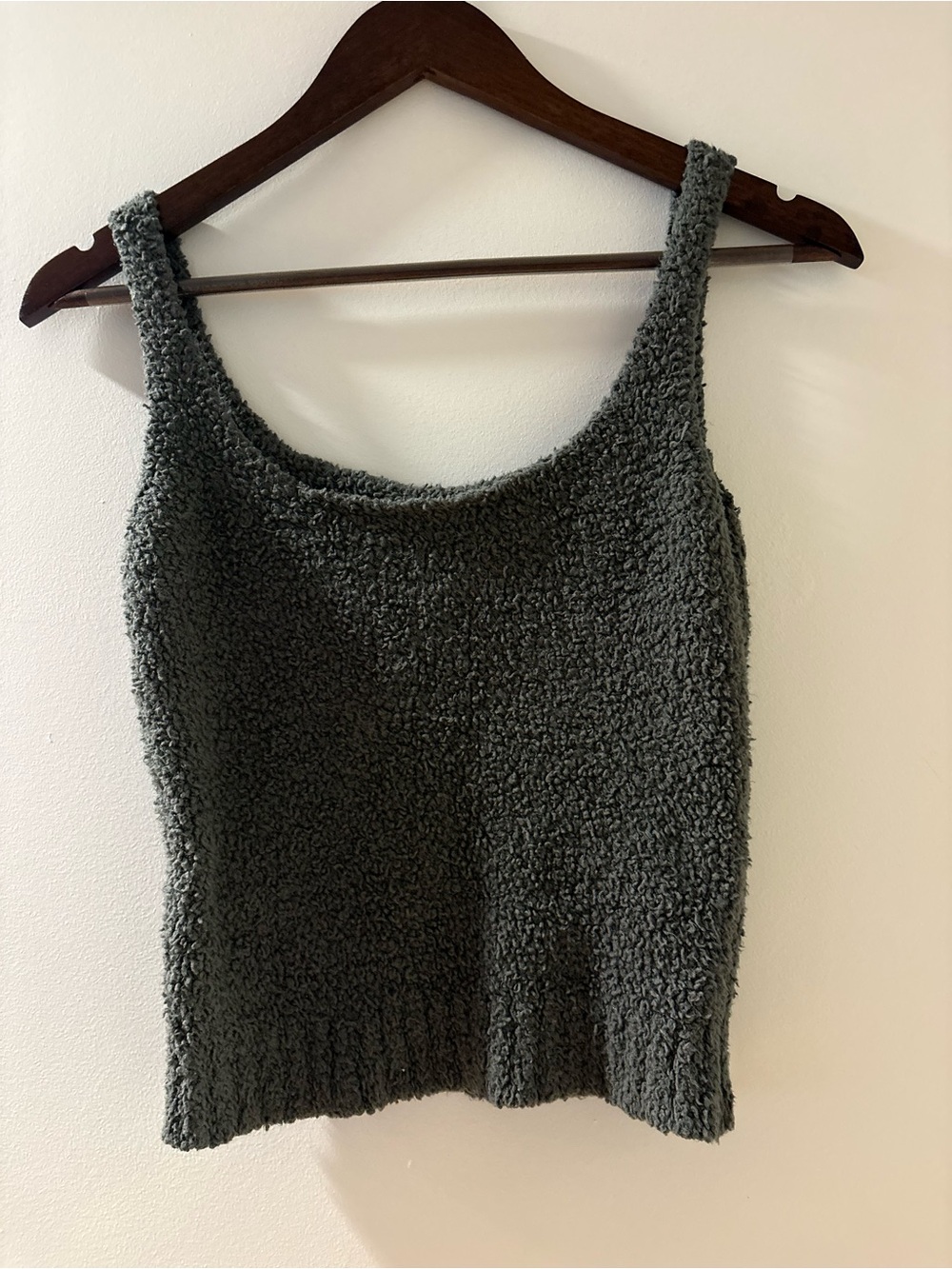 Green Knit Tank Top